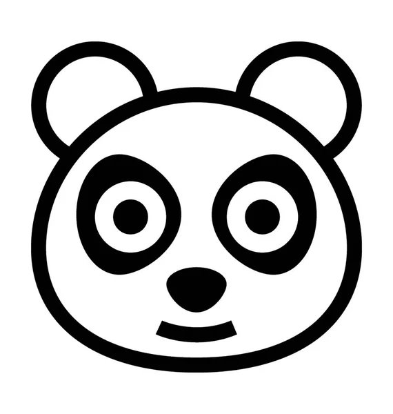 Panda-Vektorsymbol — Stockvektor