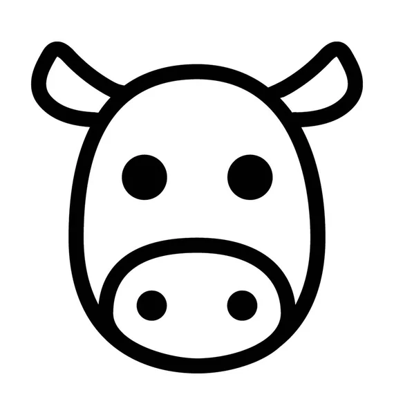 Vache icône vectorielle — Image vectorielle