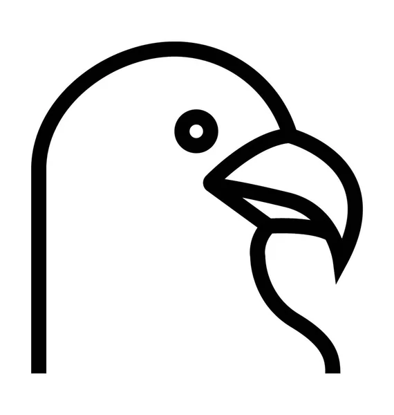 Parrot vector icono — Archivo Imágenes Vectoriales