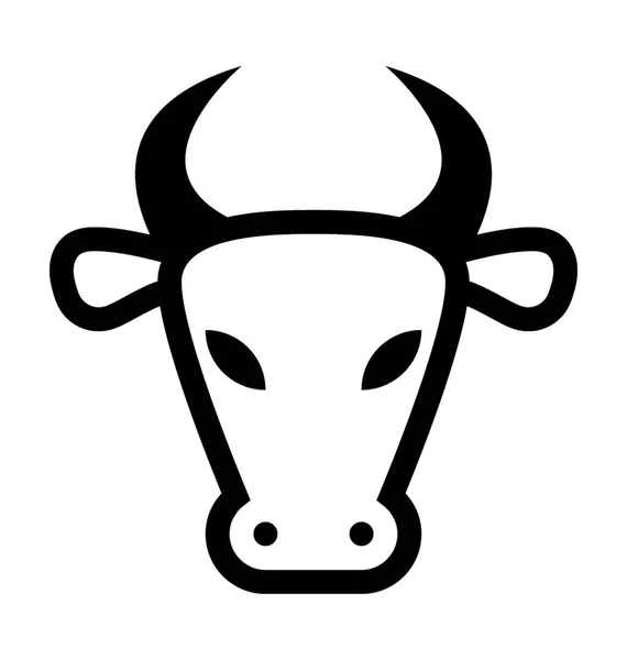 牛ベクトル アイコン — ストックベクタ