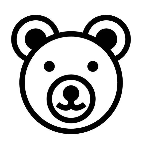 Oso vector icono — Vector de stock