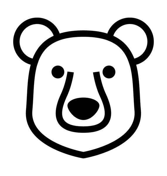 Oso vector icono — Vector de stock