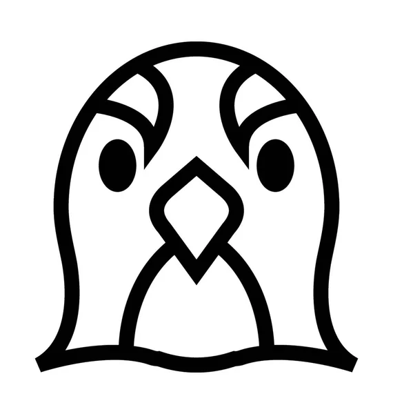 Ícone do vetor pinguim —  Vetores de Stock