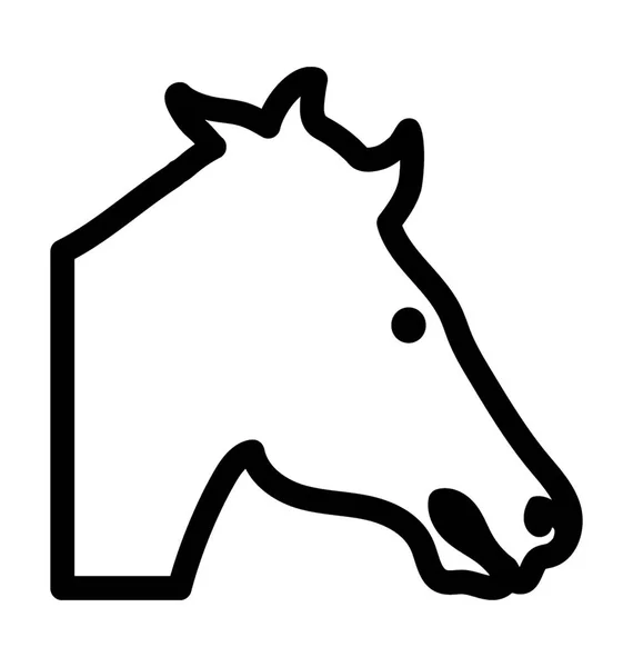 Icono del vector caballo — Vector de stock