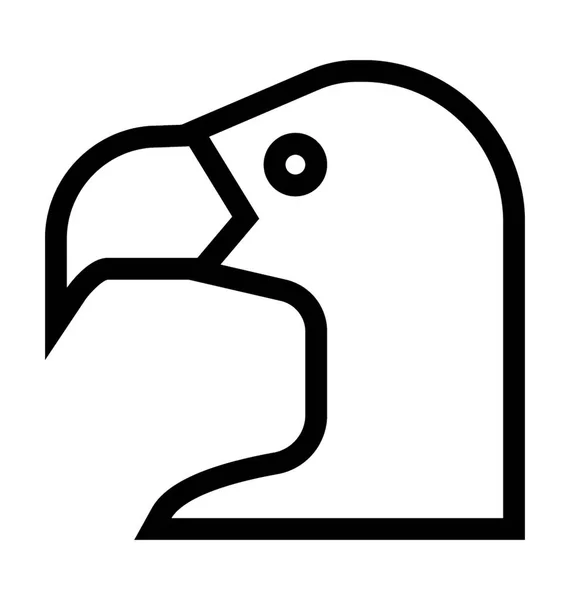 Icône vectorielle perroquet — Image vectorielle