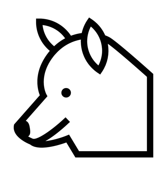 Wolf vektor icon — Stock vektor