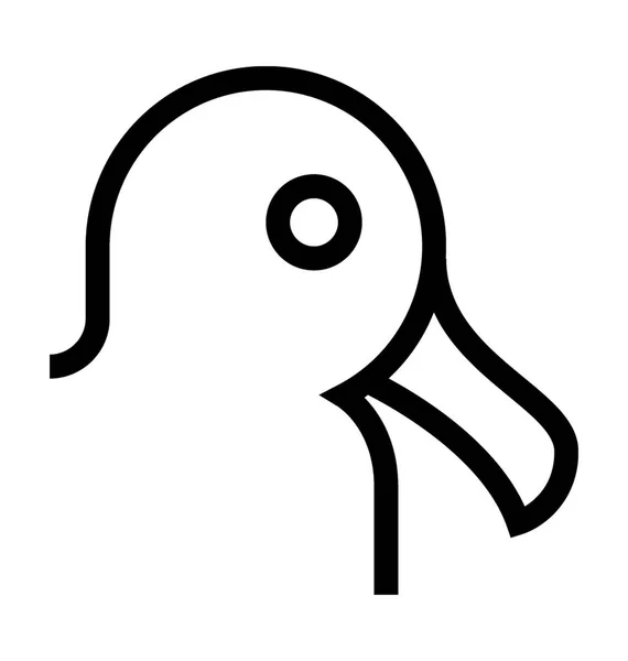 Pato vector icono — Vector de stock