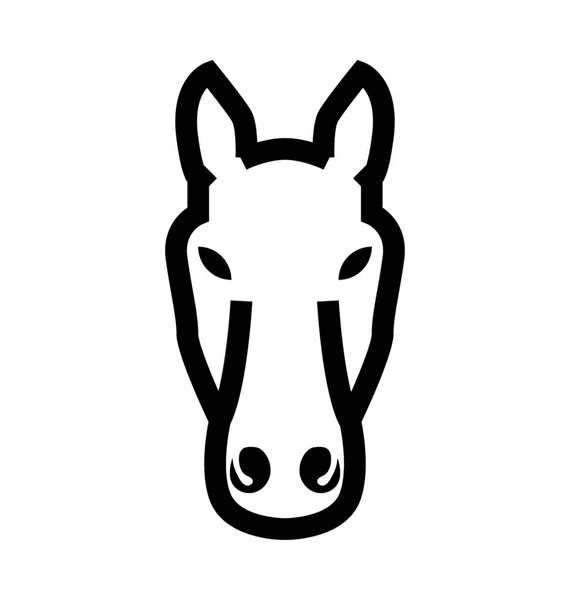 Burro Vector Iconq —  Vetores de Stock