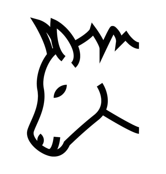 Icono del vector caballo — Archivo Imágenes Vectoriales