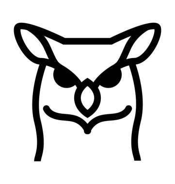  Baykuş vektör simgesi