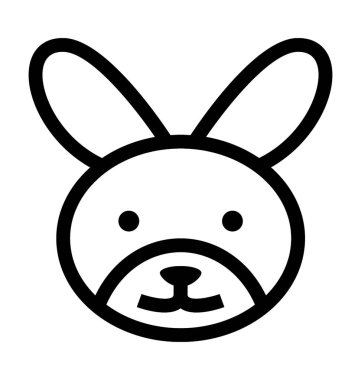 tavşan vektör simgesi