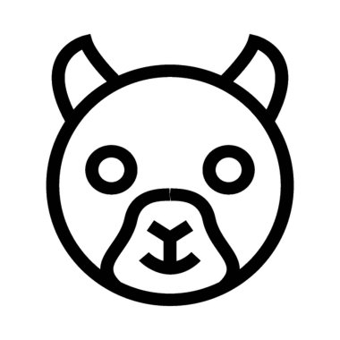  Ayı vektör simgesi