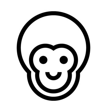  Maymun vektör simgesi