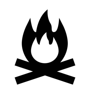  şenlik ateşi vektör simgesi