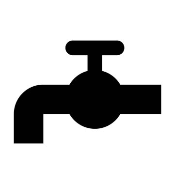  su musluğu vektör simgesi