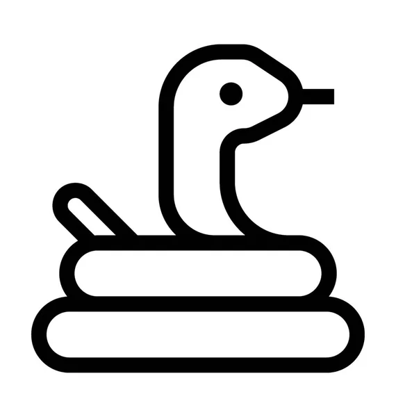 Kígyó Vector Icon — Stock Vector