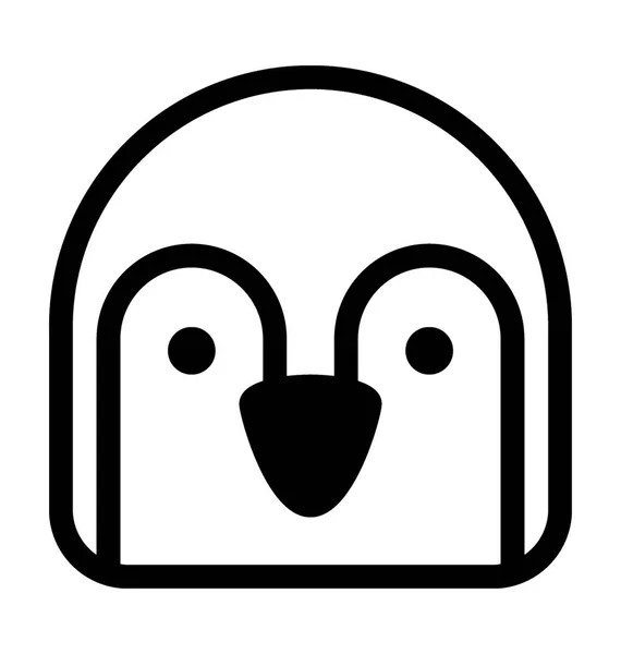 Icône vectorielle pingouin — Image vectorielle