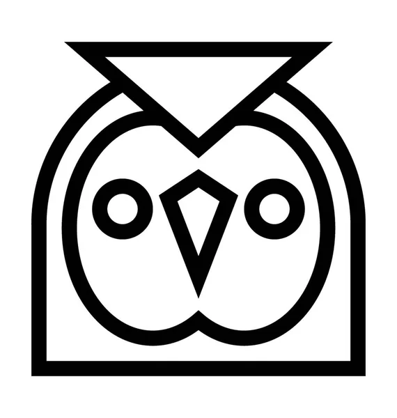 Ícone do vetor coruja —  Vetores de Stock