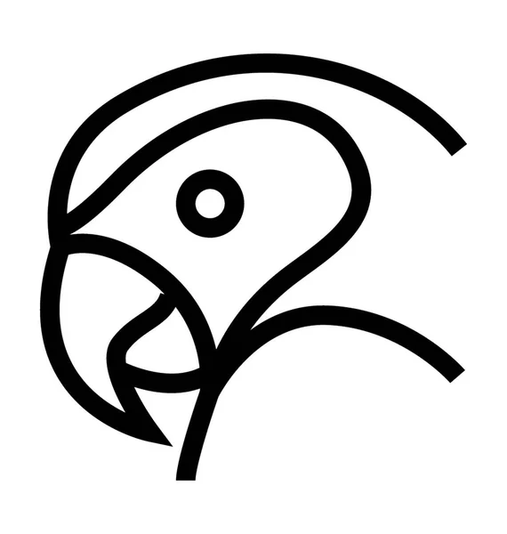 Parrot vector icono — Vector de stock