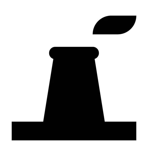 Icône vectorielle de centrale nucléaire — Image vectorielle