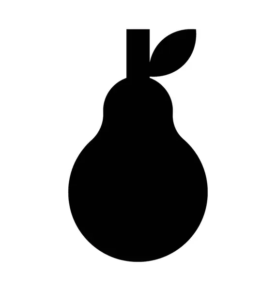 Pear Vector Icon — Stock Vector