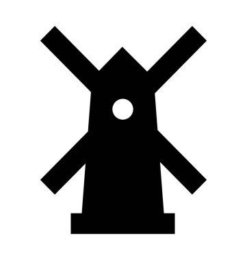  Yel değirmeni vektör simgesi