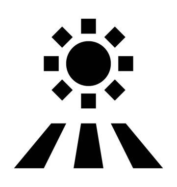  Güneş vektör simgesi 