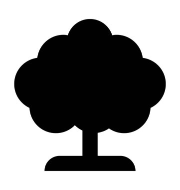 Çalı ağacı vektör simgesi