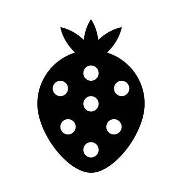  Çilek vektör simgesi