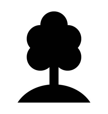  Çalı ağacı vektör simgesi