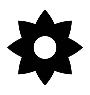  çiçek vektör simgesi