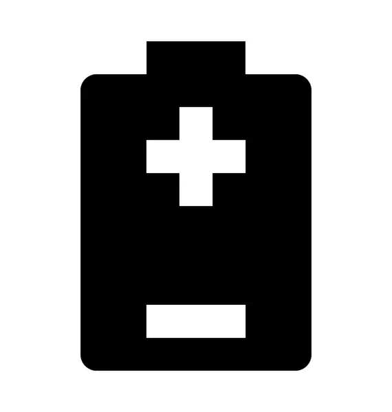 Ícone de vetor de bateria móvel — Vetor de Stock