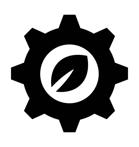 Eco Mechanism Vector Icon — Vector de stoc