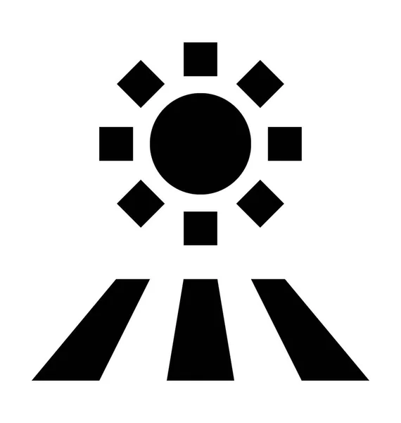 Sun Vector Icon — Stock Vector