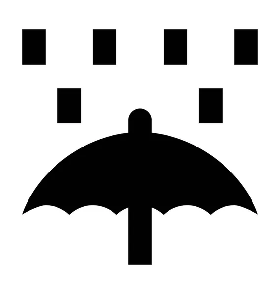 Ícone de vetor de proteção contra chuva — Vetor de Stock