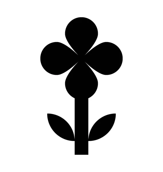 Eichenblatt-Hortensien-Vektorsymbol — Stockvektor