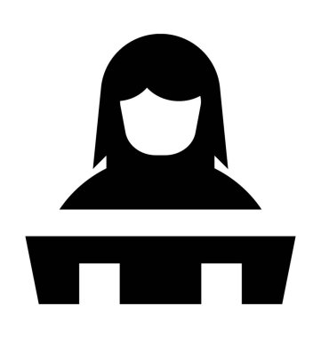  Resepsiyonist vektör simgesi