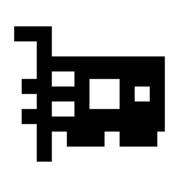  LAN kartı vektör simgesi