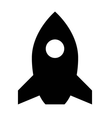  Roket vektör simgesi