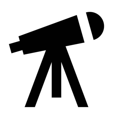  Teleskop vektör simgesi
