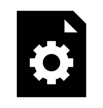  Dosya ayarları vektör simgesi