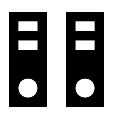  dosya dizinleri vektör simgesi