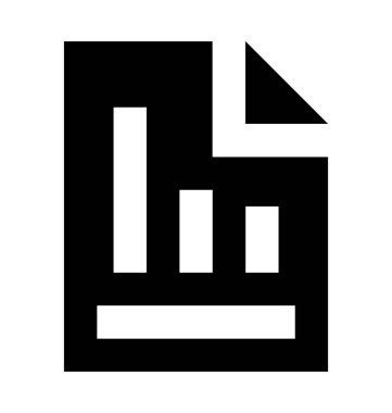  Grafik rapor vektör simgesi