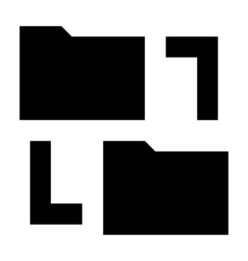  Paylaşım klasörü vektör simgesi