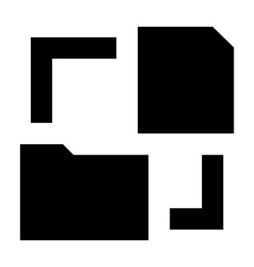  Paylaşım klasörü vektör simgesi