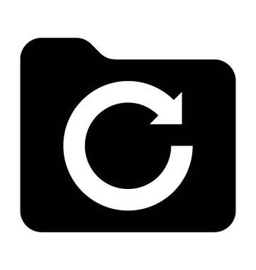  Klasör vektör simgesi Yenile