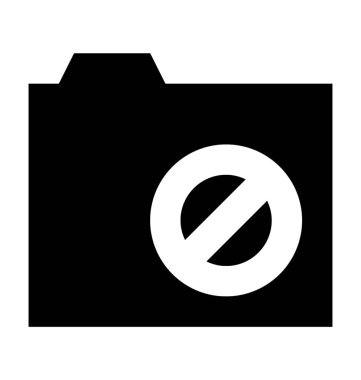  Klasör vektör simgesi iptal