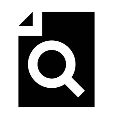  Arama dosya vektör simgesi