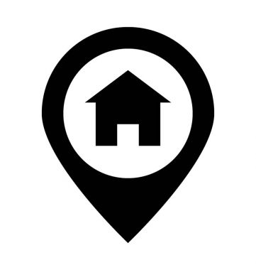  Ev konumu vektör simgesi