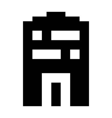  otel binası vektör simgesi